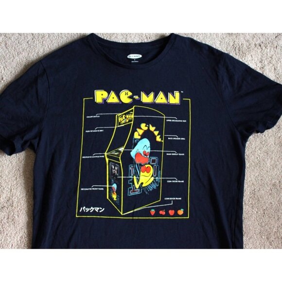 Pac Man Retro Console Tee - Old Navy Brand - sz Small Unisex - Picture 1 of 6